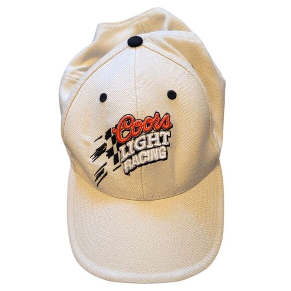 Coors Light Racing Unisex Cream Wool Blend Hat OS - Picture 1 of 5